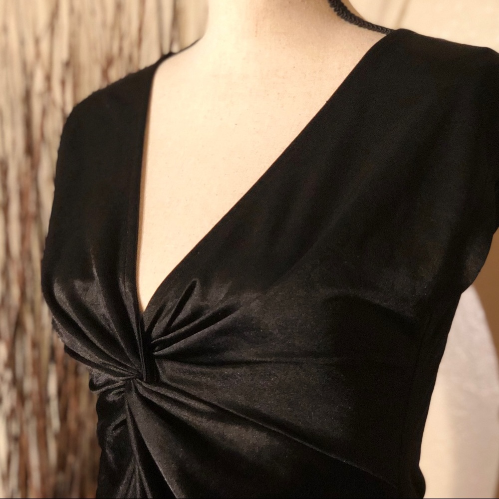 H & M • Shiny Black Dress